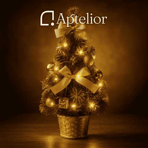 Aptelior GlowPine™ – Warm Light Mini Christmas Tree