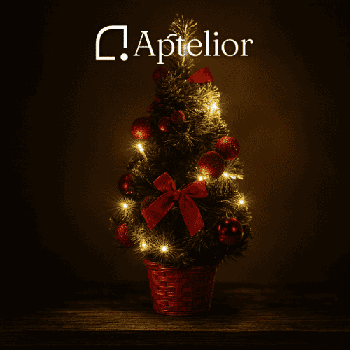 Aptelior GlowPine™ – Warm Light Mini Christmas Tree