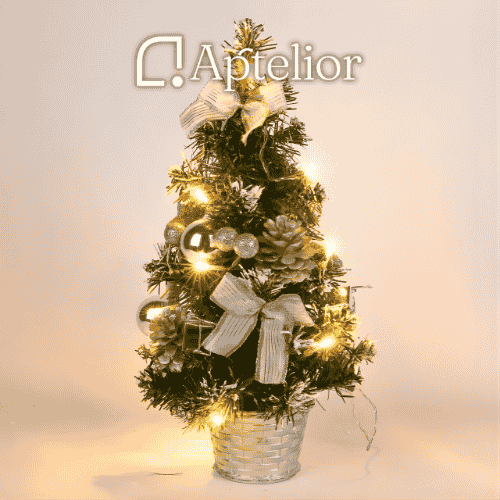 Aptelior GlowPine™ – Warm Light Mini Christmas Tree