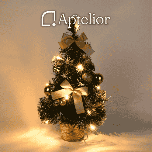 Aptelior GlowPine™ – Warm Light Mini Christmas Tree